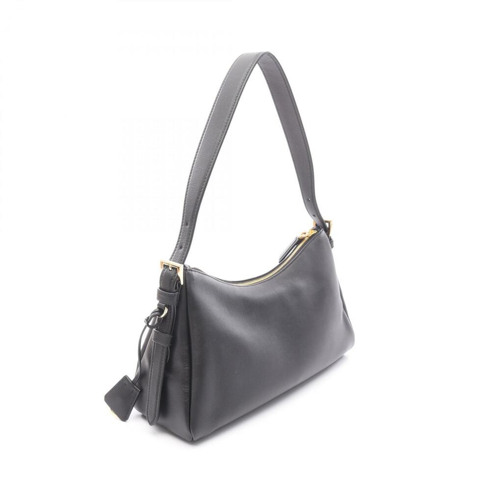 Prada Aime Shoulder Bag Leather Black